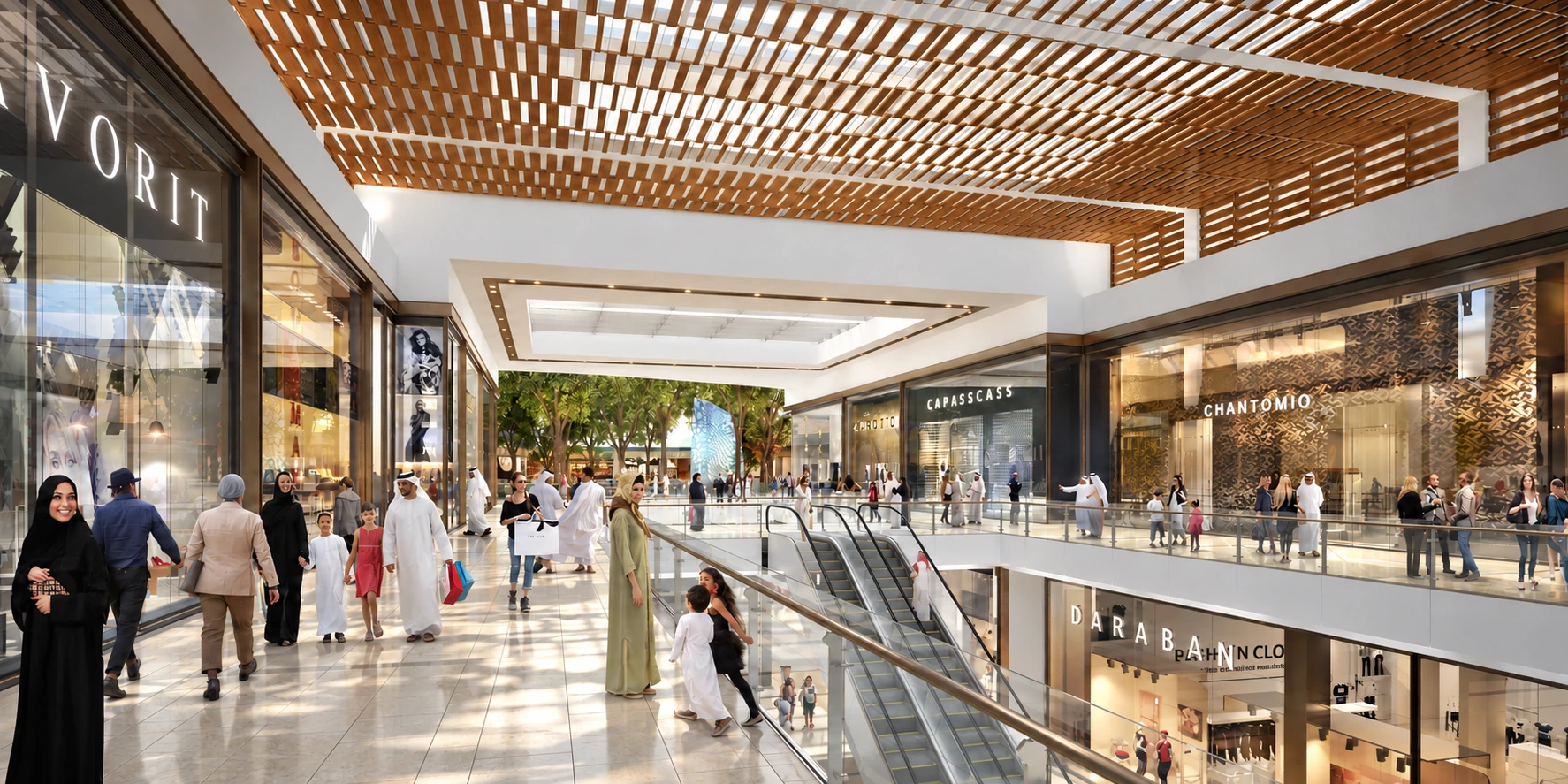 Dubai Hills Mall: interpretive photographic lighting study, view 8