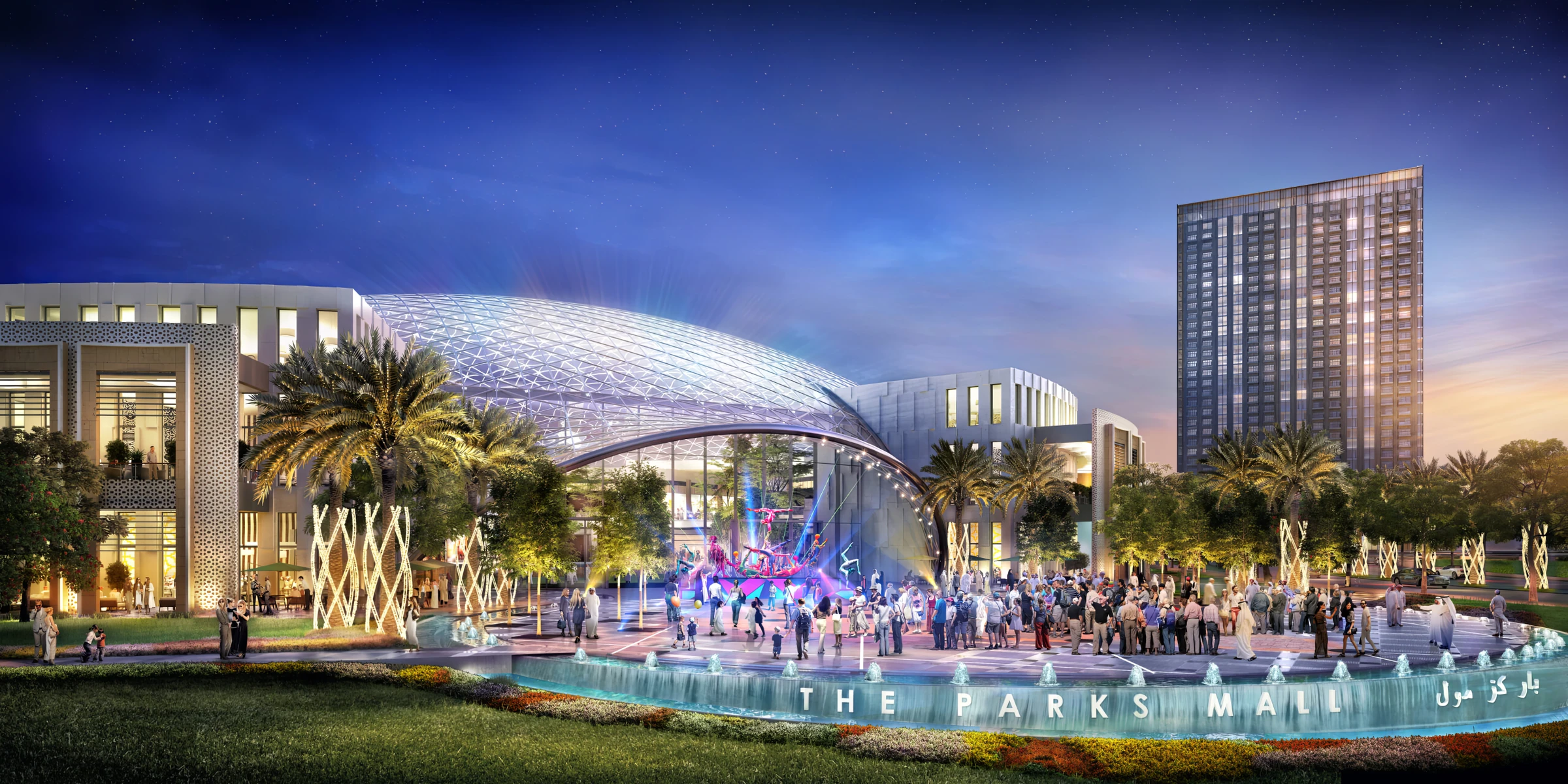 Dubai Hills Mall: Enhanced architectural visualization
