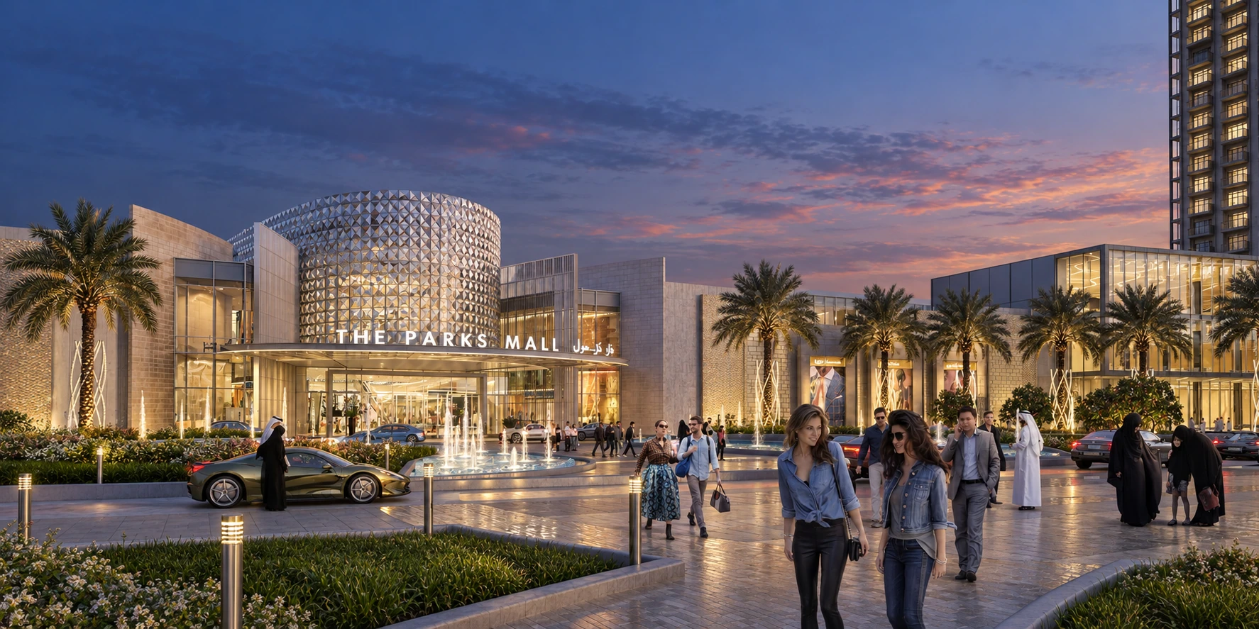 Dubai Hills Mall: interpretive photographic lighting study, view 6