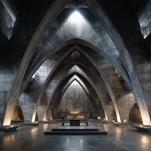 Obsidian Vault Sanctuary. AI-generated speculative design study.
